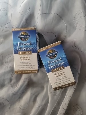 Primal Defense Ultra 60 Count 60x2 120 Cap. Exp 3/27 Lot Of 2.