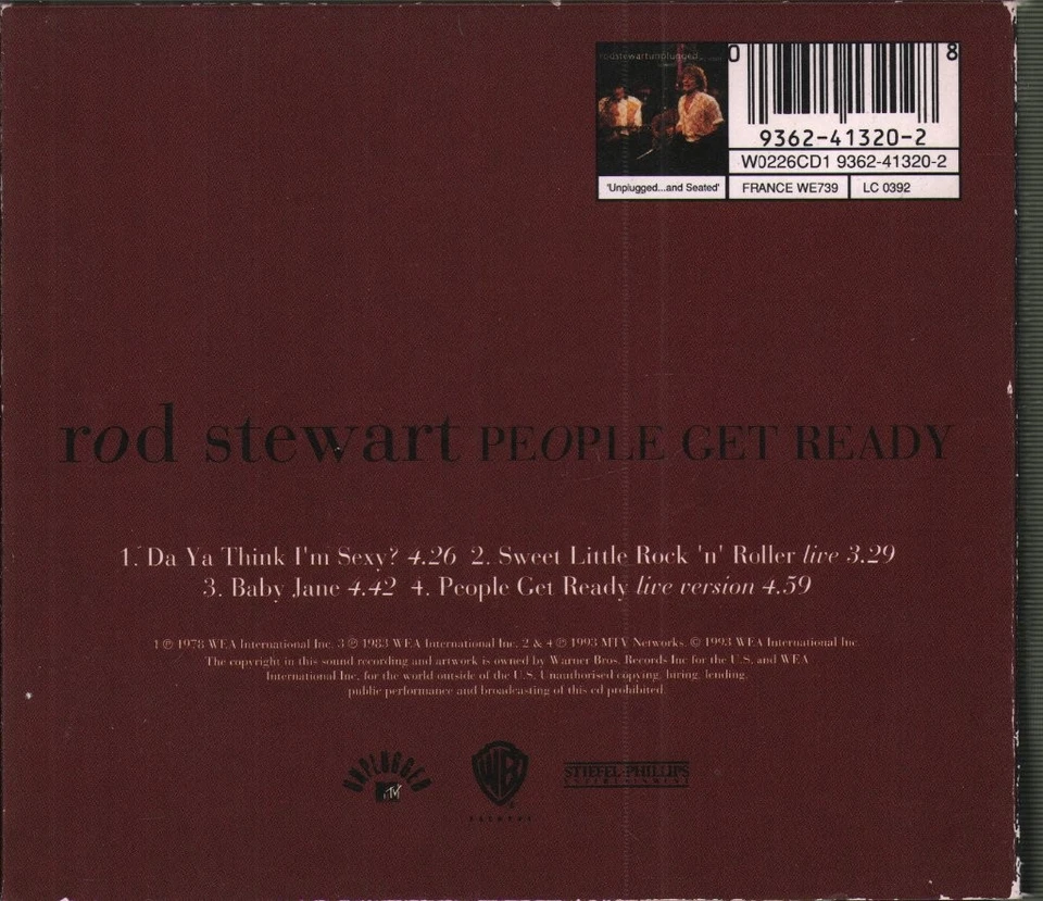 Rod Stewart People Get Ready CD Europa Warner Bros. 1993 In Nummeriertem Foldout - Bild 2 von 2