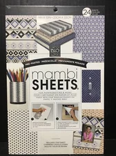 Pre-Pasted Mambi Sheets Craft 24 Full Sheets 13” x 9” Me & My Big Ideas New 🌼