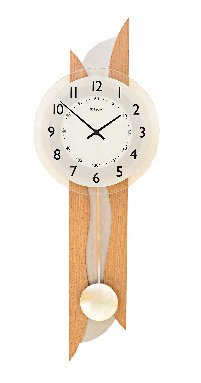 Modern wall clock with quartz movement from Zeitpunkt (Zeit.p.. ZP 17/678/11 NEW