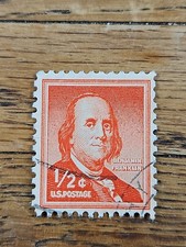 US Stamp Benjamin Franklin 1/2c Used 1030