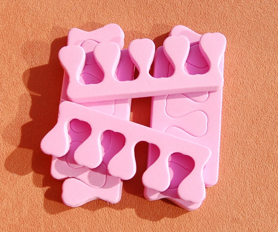 MARKENLOS Zehenspreizer Zehentrenner in Rosa Pediküre Maniküre Toe Separator Pink Nägel