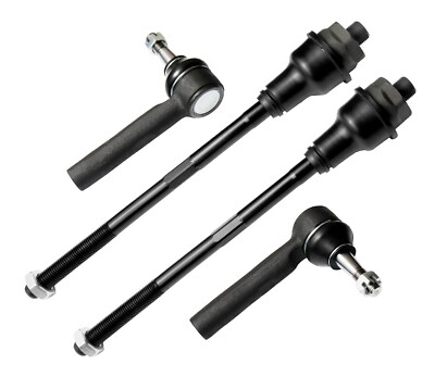 Inner Outer Tie Rod End Set for 4x4 Yukon Silverado Sierra 1500 Yukon Avalanche