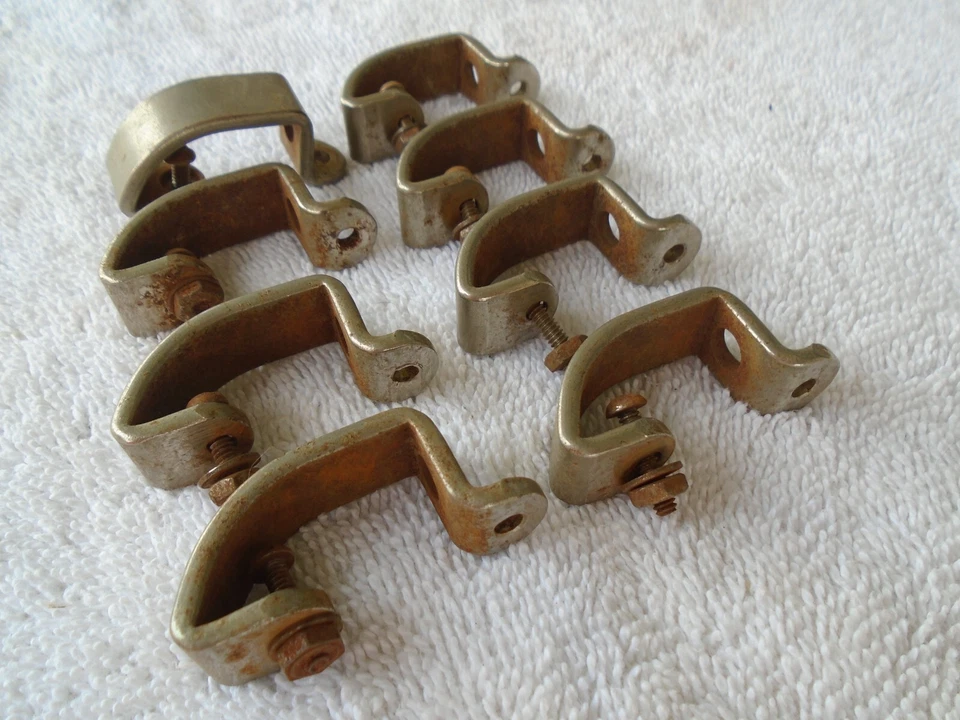 (8) VINTAGE RARE LEEDY WW2 RELIANCE BROADWAY COMMANDER VICTORY SNARE DRUM LUGS - Image 4 of 4