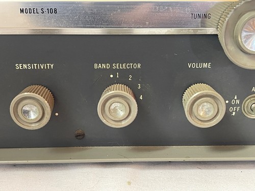 Receptor de radio de tubo de onda corta The Hallicrafters Co modelo S-108 de colección - Imagen 10 de 21