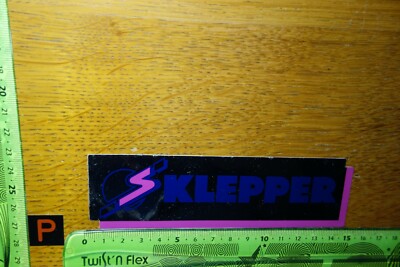 Alter Aufkleber Sport Kleidung Zubehör KLEPPER