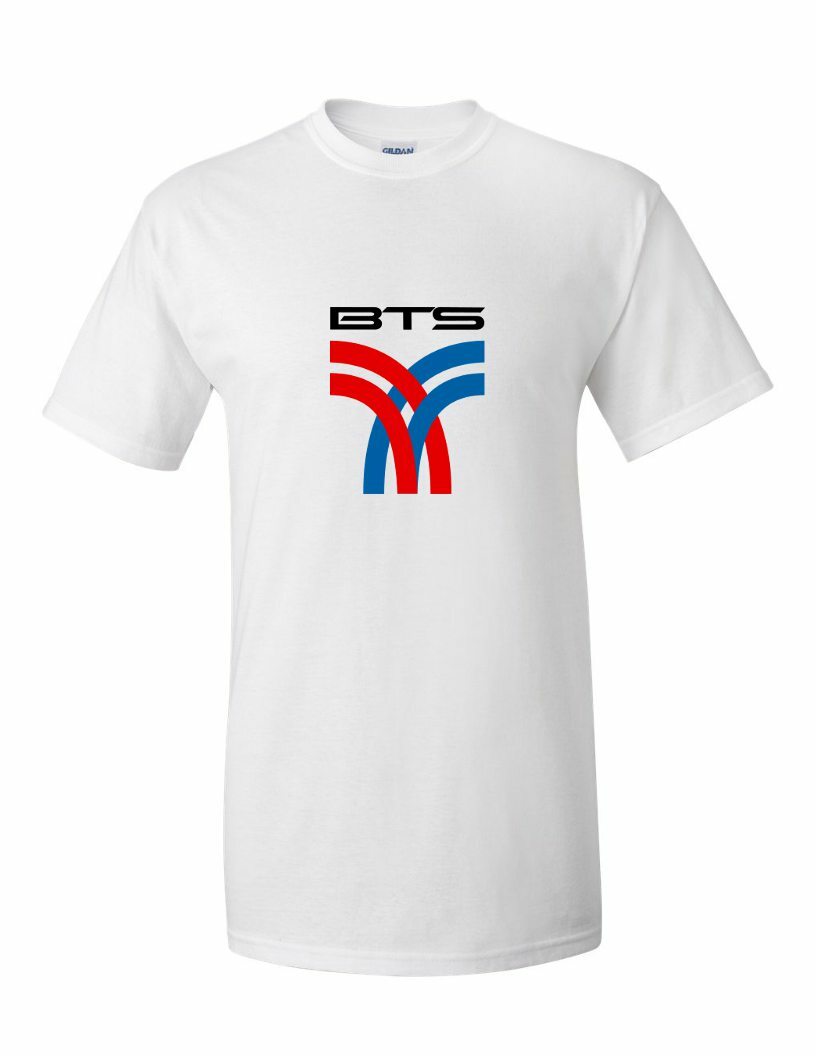 BTS Thailand Subway and Metro Train Logo Retro Thai Transit White