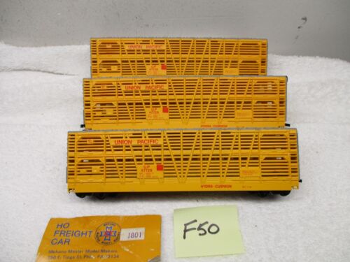 (3) Mehano HO #1801 Union Pacific Stock Cars 47729 F50