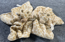 Giraffe Lovey Blanket Baby Tan White Blankie Carters Pacifier Holder