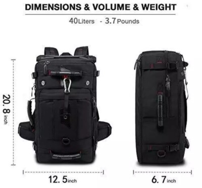 KAKA Travel Backpack, Carry On Backpack Durable Convertible Duffle KAKA Travel Backpack, Carry On Backpack Durable Convertible Duffle
