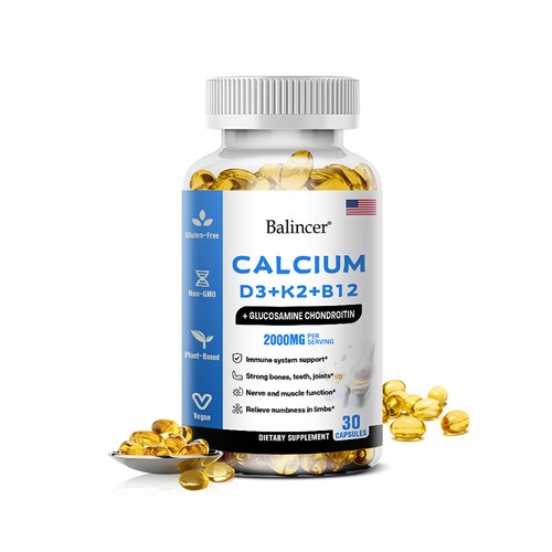 Balincer Calcium Vitamin D3 + K3 + B12, 2000 mg pro Portion, gentechnikfrei, vegetarisch - Bild 13 von 15