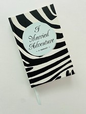 NWT Kate Spade Bridal Notebook Hardcover I Married Adventure Zebra Print Journal