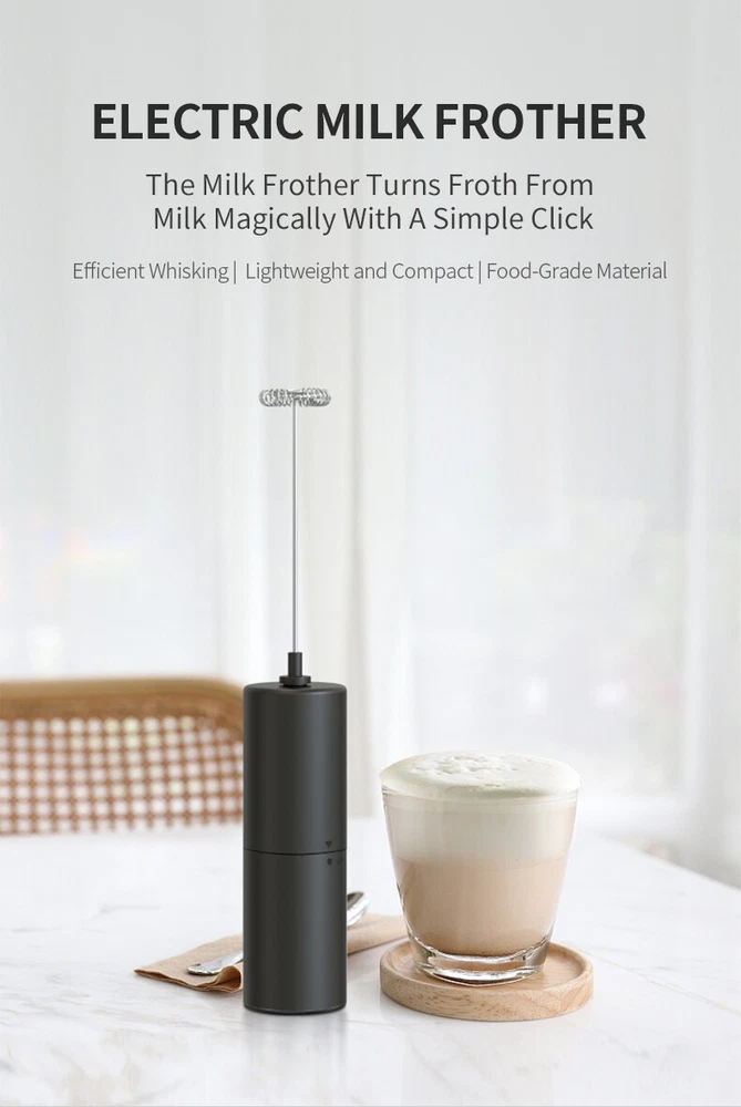 Milk Frother Whisk Electric Egg Beater Hand Coffee Shake Mixer Mini Kitchen Tool