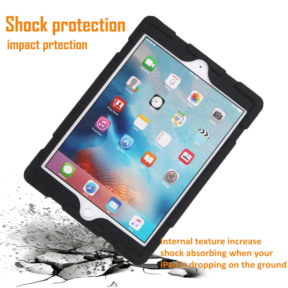 For iPad 6th Generation 9.7 2018 Shockproof Slim Soft Case+Screen Protector Film - Image 3 of 4