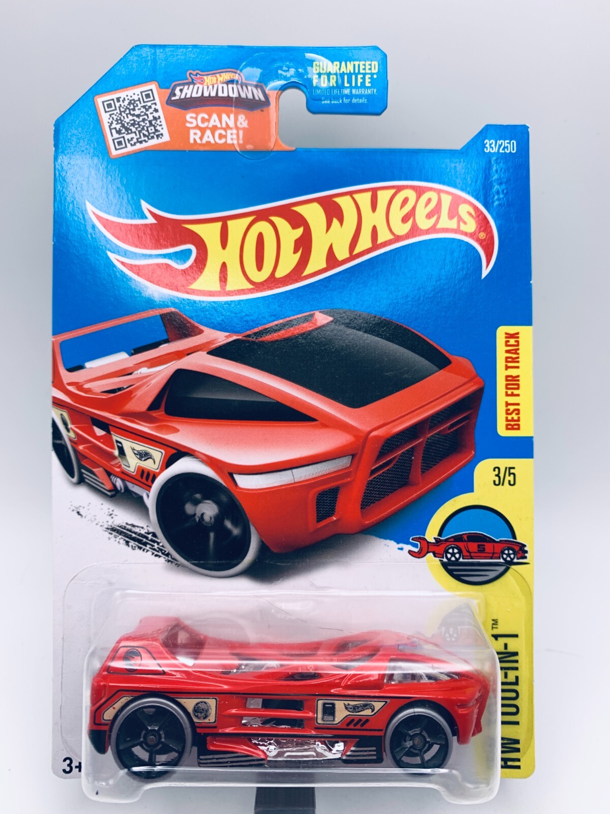 Hot Wheels 2016 Treasure Hunt Night Burner - HW Tool-in-1 Car Red New