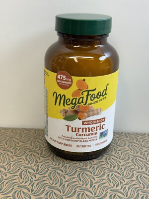 Turmeric Curcumin Whole Body 475mg, 90 Tablets Exp: May 2027