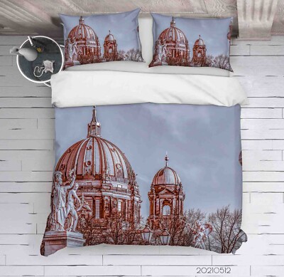 3D Griechische Architektur Kunst Statue Quilt Cover Set Bettwäsche Sets Kisse...