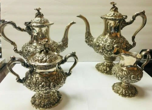 Tea Sets Sterling Silver Antiques