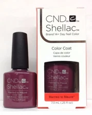 CND Shellac Soak Off Gel Polish Married To Mauve - 7.3mL (.25 fl oz)