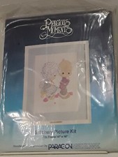Paragon Precious Moments Cross Stitch Kit Sew In Love 1077 14x18. Vintage NIP