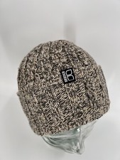 BRONER CROCHET WOOL POLYESTER BEANIE LINED MADE IN USA EUC