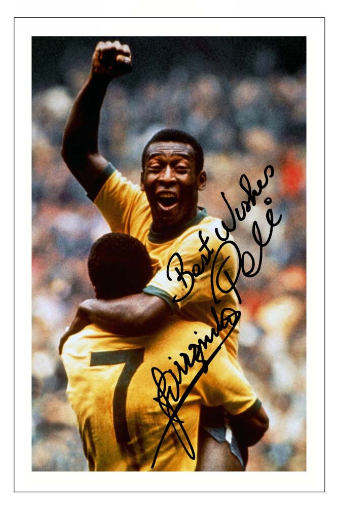 n*n様 RIZIN13 OFFICIAL POSTER / AUTOGRAPH PELE & JAIRZINHO Signed Autograph PHOTO Signature Print BRAZIL