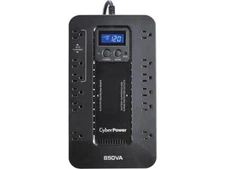 CyberPower EC850LCD Ecologic UPS Systems - 850VA/510W, 120 VAC, NEMA 5-15P,