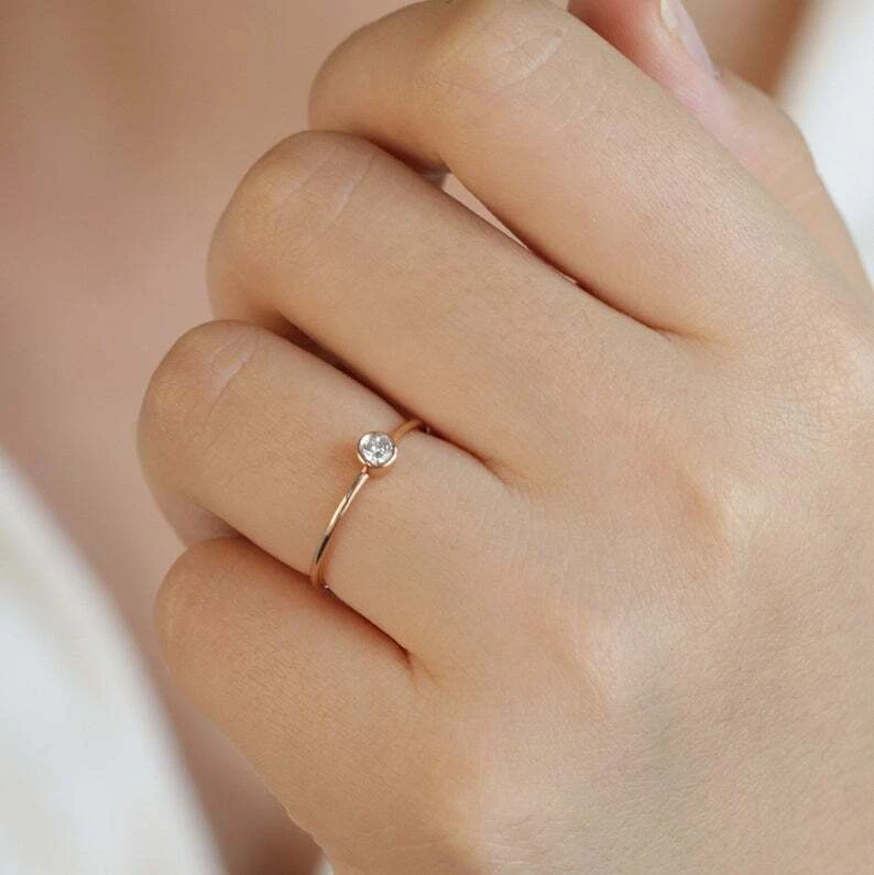Single diamond ring deals