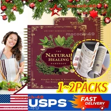 The Natural Healing Handbook, Spiral-Bound Guide For Herbal Remedies And Natural