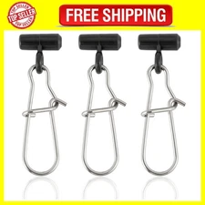 Dr.Fish Sinker Slides for Fishing, Weight 30 Pack, Black Duo-Lock Snap