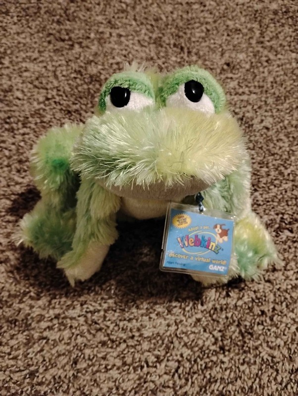 Webkinz Tie Dye Frog Plush With Code, Sealed Tag, Ganz Stuffed Animal, HM162