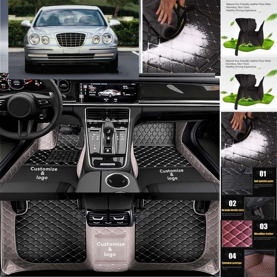 For Kia Amanti Car Floor Mats Luxury Waterproof Carpets Liners Interior Auto - Изображение 3 из 4