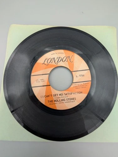 THE ROLLING STONES-LONDON-I CANT GET NO SATISFACTION-UNDER ASSISTANT-7" 1965 VG