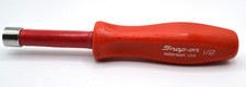 Snap-on Tools Usa Red Hard Grip 12 Sae 6pt Manual Nut Driver Ndd116ar S-17