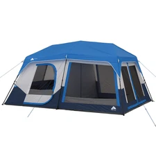 NEW Ozark Trail 10-Person 14' x 10' Lighted Instant Cabin Tent with LED Poles
