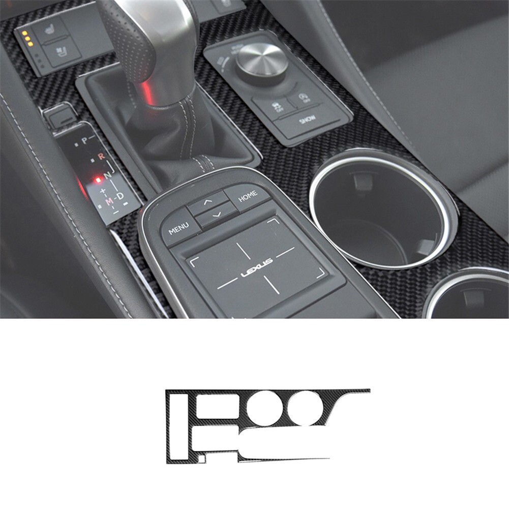 Carbon Fiber Gear Shift Panel Cover Trim For Lexus RC300 350 200T 2015-20
