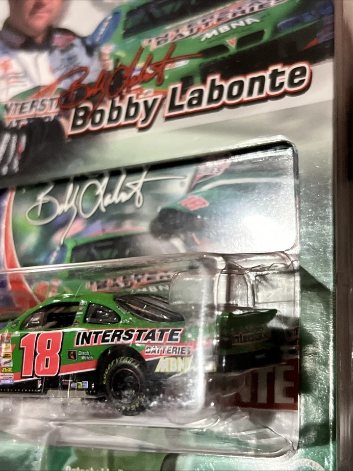 Coche de acción Bobby Labonte 2001 1:64 baterías interestatales #18 Grand Prix NASCAR Foto 3 de 4