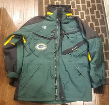 SWEET LOOK VINTAGE TOUGH CHAMPION GREEN BAY PACKERS NYLON JACKET MEN'S SIZE XL