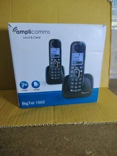 Big Button Phone Amplicomms Big Tel 1502 Amplified Twin Cordless Hearing Aid