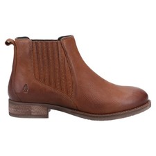 Hush Puppies Womens Boots Ankle Edith Leather Slip On tan UK Size