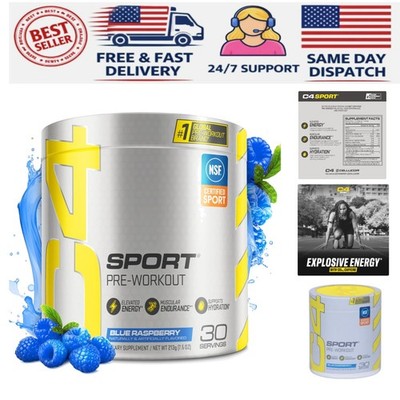 Ultimate Workout Boost: Cellucor Blue Raspberry Pre Workout Powder, 30 Servings