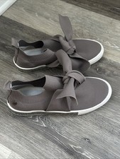 Bernie Mev NY Serenity Spark Gray Rhinestone Slip On Shoes Women 40 US Woman 9