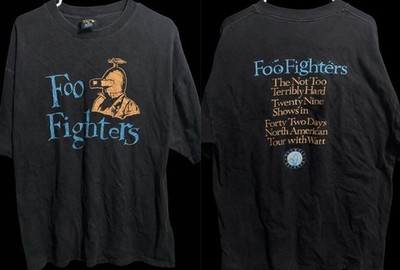 Double sided Foo Fighters band unisex classic style t-shirt QT7445