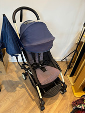 BABYZEN YOYO Folding Pushchair Blue Single Seat light weight cabin From 6 Months