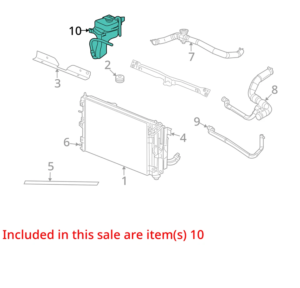 Jeep Patriot 2013 botella de desbordamiento de refrigerante fabricante de equipos originales 78 k millas - LKQ425865115 Foto 4 de 4