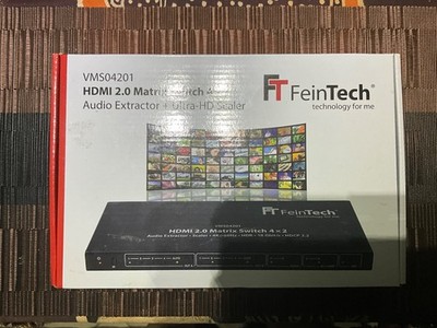 HDMI Switch - FeinTech VMS04201 HDMI Matrix 4x2 Switch, Audio Extractor, 4K 60Hz