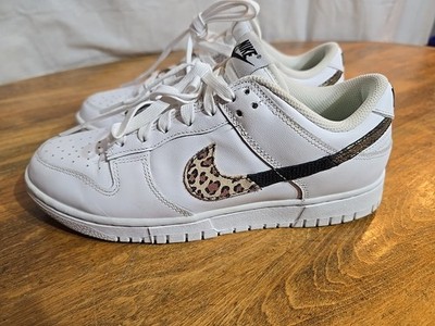 Nike Women's Dunk Low SE Shoes Sneakers White/Multi Color DD7099-100 Size 8