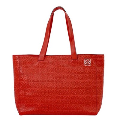 LOEWE Anagram Leder Tasche Handtasche Rot