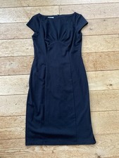 Vintage 90s London Times Black Bodycon Dress Size 10