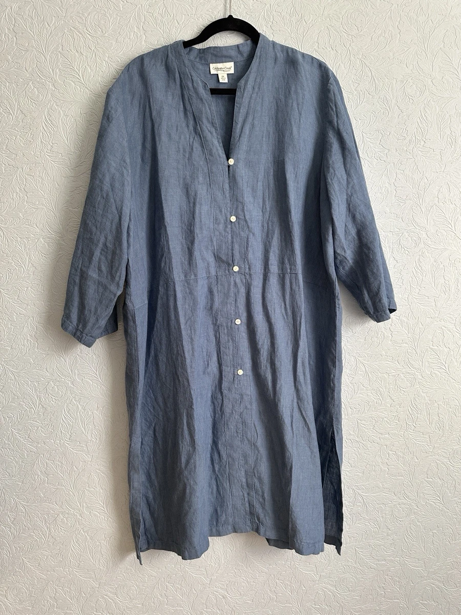 Chemise Coldwater Creek Femme – Taille M, Manches Longues, Col V, Couleur Rouge